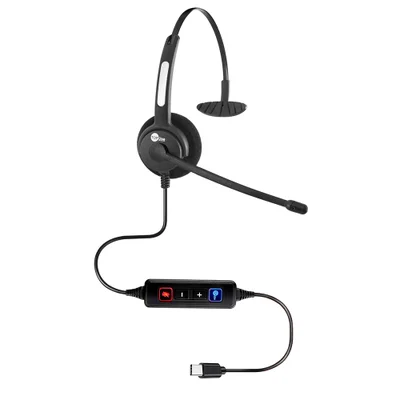 Headset Htu-300 Monoauricular Usb-c