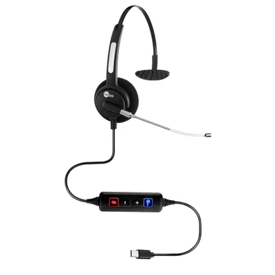 Headset Htu-310 Monoauricular Usb-c