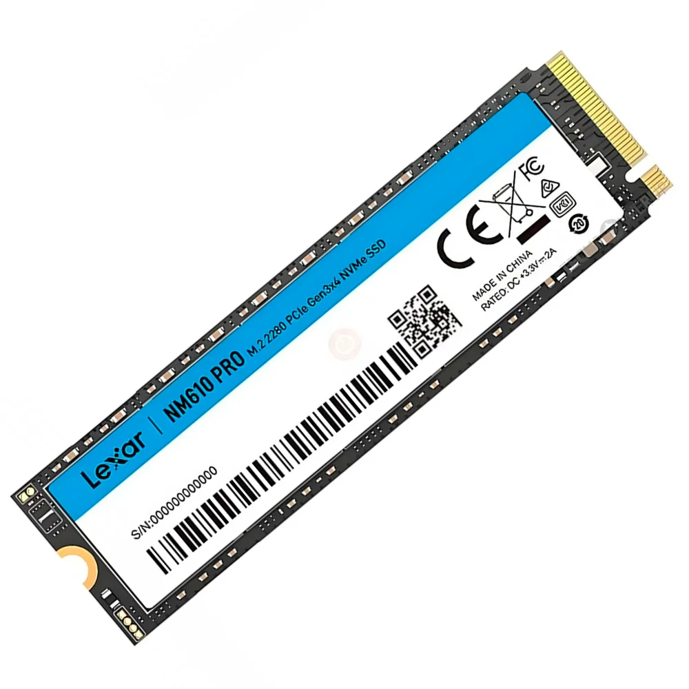 Imagem 4 de 4 do produto SSD Lexar Nm610 Pro 500gb, M.2 2280, PCie Gen3 X4, Nvme 1.4, Leitura Até 3300 Mb/s - Lnmn610p500g-rnnn
