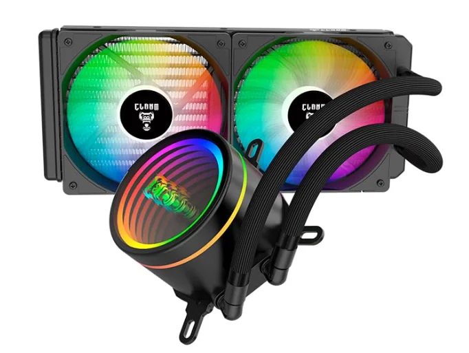 Water Cooler 240mm RGB Clanm Cryos Night Preto Para Intel E Amd Water Cooler 240mm RGB Clanm Cryos Night Preto Para Intel E Amd