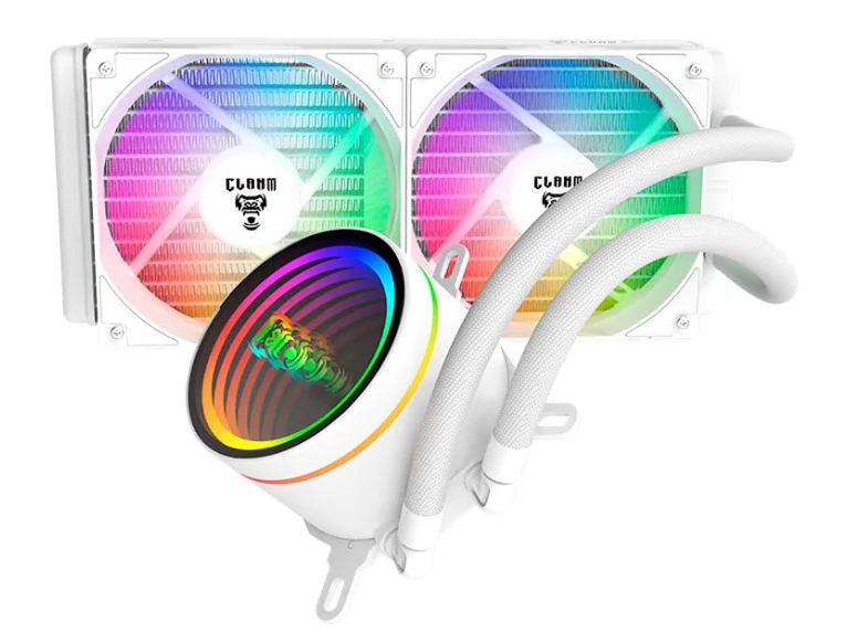 Water Cooler 240mm RGB Clanm Cryos Snow Branco Para Intel E Amd Water Cooler 240mm RGB Clanm Cryos Snow Branco Para Intel E Amd