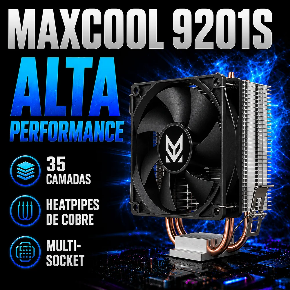 Imagem 5 de 5 do produto Cooler Maxcool MX-9201S RGB Intel / AMD