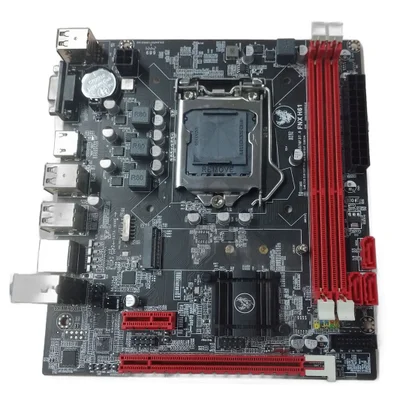 Placa Mãe Fnx H61, Intel LGA  1155, Ddr3, M.2, Lan Gigabit, Usb 2.0, Vga + HDMI - Fnxpm/h61