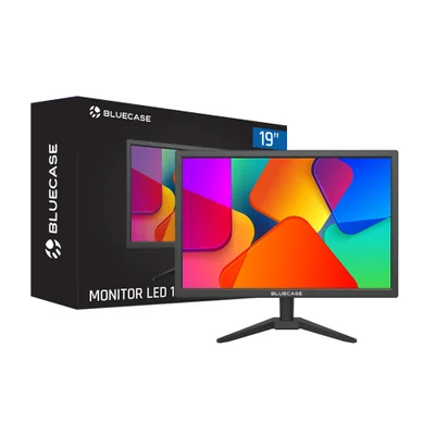 Monitor 19" Preto LED Bm19q1hvw Bluecase 75hz HDMI Vga Vesa