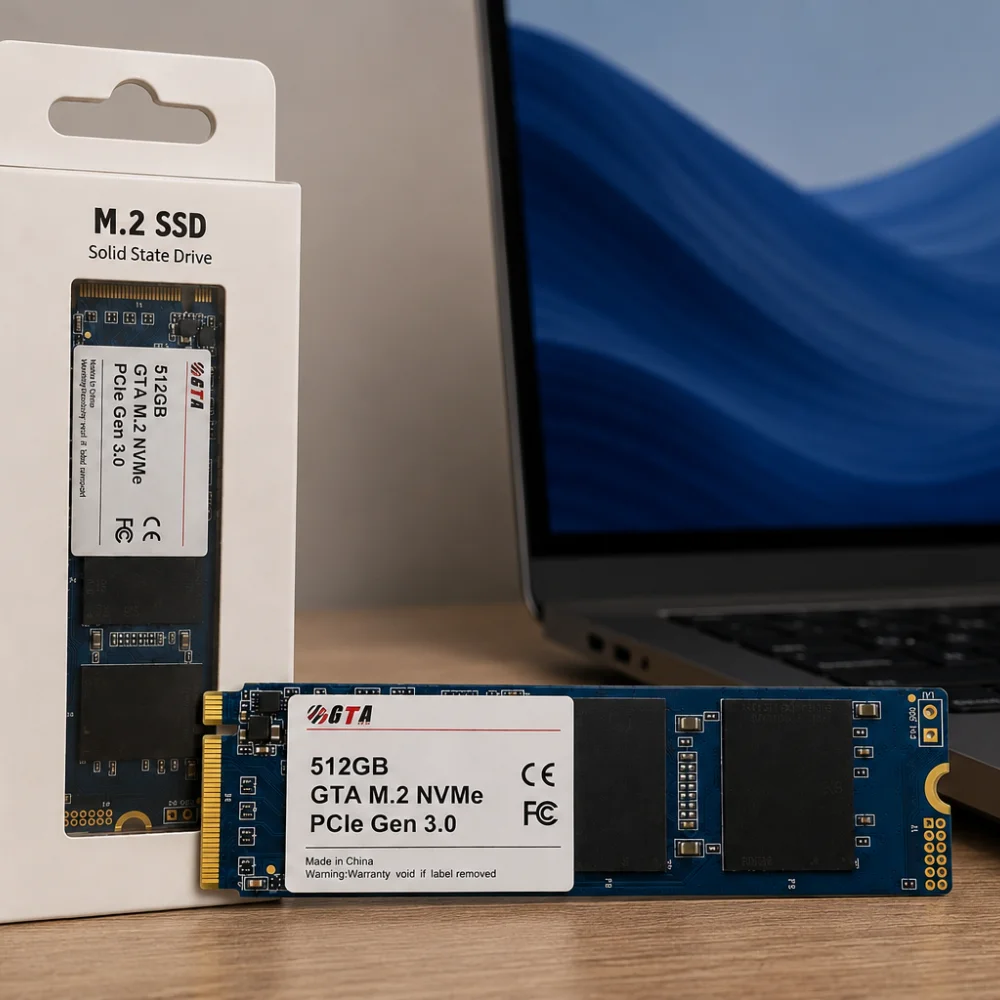 Imagem 2 de 4 do produto SSD 512gb Gta Tech M.2 Nvme PCie 3.0 2000mb/s Leit - 1600mb/s Grav