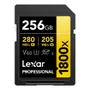 Cartão De Memória Lexar Professional Gold Series 1800x Lsd1800256g Sdxc 256gb Uhs-ii U3 V60 4k Full Hd Leitura 280mb/s Profissional
