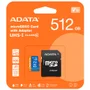 Cartão De Memória Microsd Adata V10 512gb Ausdx512guicl10a1-ra1 Classe 10 A1 Uhs-i Leitura 100mb/s Com Adaptador Sd