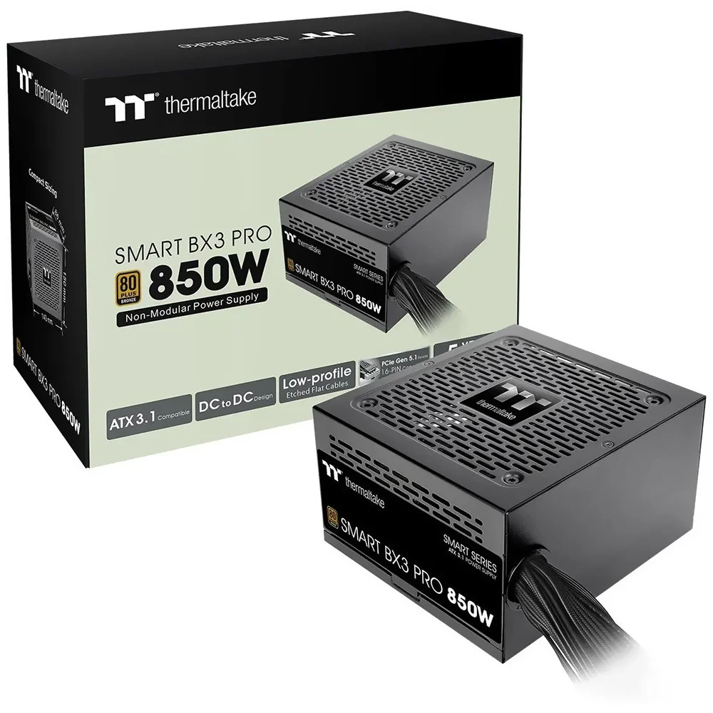 Fonte De Alimentação Thermaltake Smart Bx3 850w Ps-spd-0850nnfabu-7 Atx Não Modular 80 Plus Bronze Pfc Ativo Silenciosa Fonte De Alimentação Thermaltake Smart Bx3 850w Ps-spd-0850nnfabu-7 Atx Não Modular 80 Plus Bronze Pfc Ativo Silenciosa
