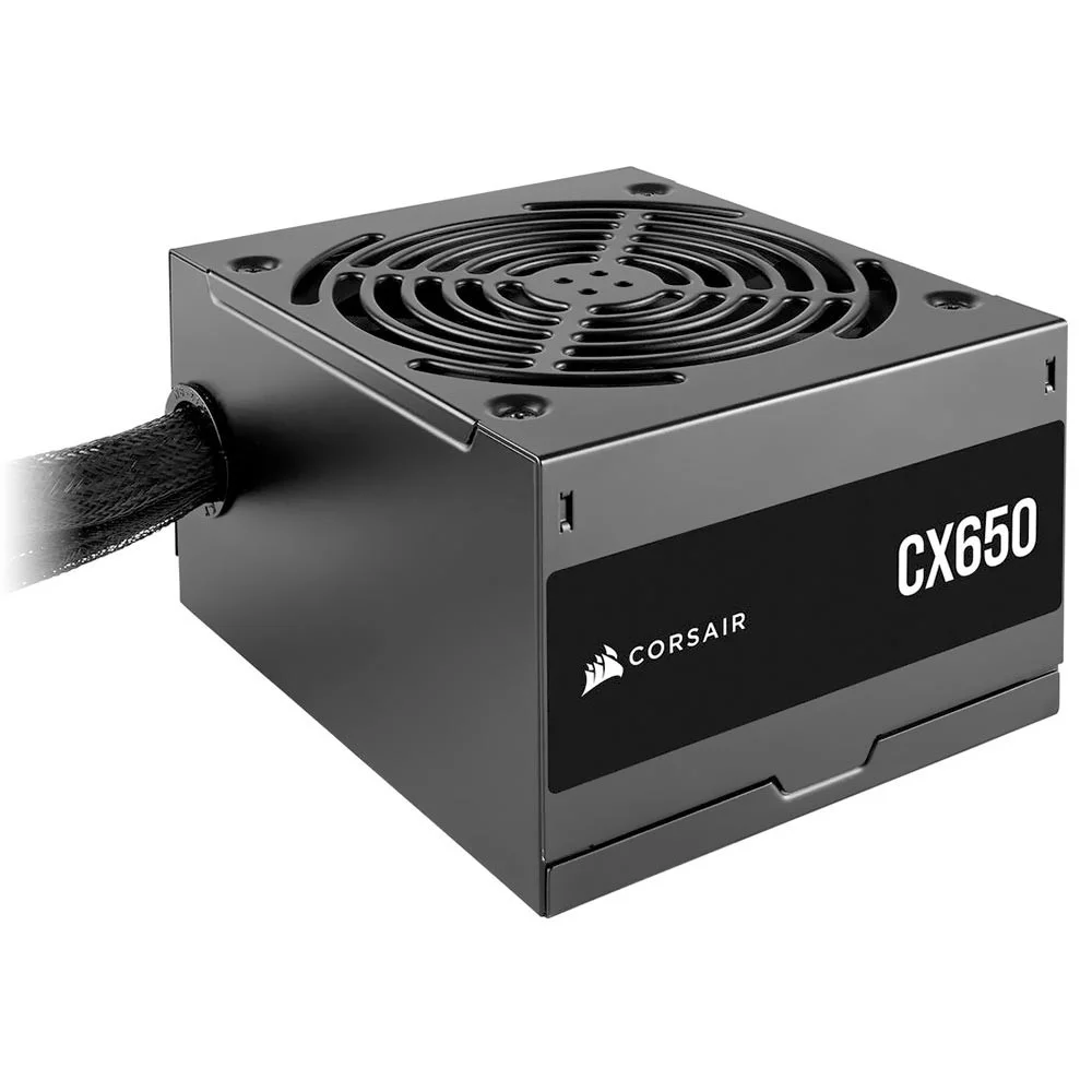 Imagem 3 de 3 do produto Fonte De Alimentação Corsair Cx650 650w Atx Cp-9020278-br 80 Plus Bronze Não Modular Pfc Ativo Silenciosa Preto