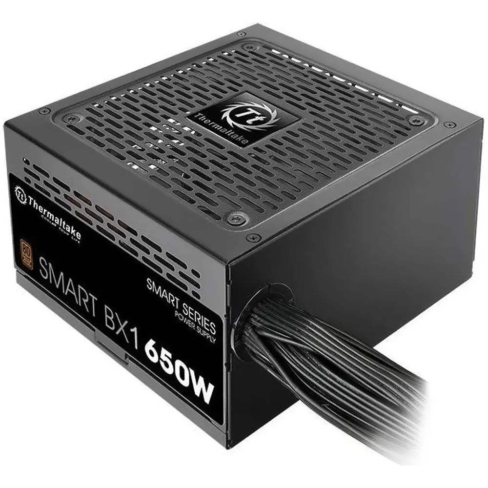 Fonte De Alimentação Thermaltake Smart Bx1 650w Ps-spd-0650nnfabu-4 Atx 80 Plus Bronze Não Modular Pfc Ativo Silenciosa Fonte De Alimentação Thermaltake Smart Bx1 650w Ps-spd-0650nnfabu-4 Atx 80 Plus Bronze Não Modular Pfc Ativo Silenciosa