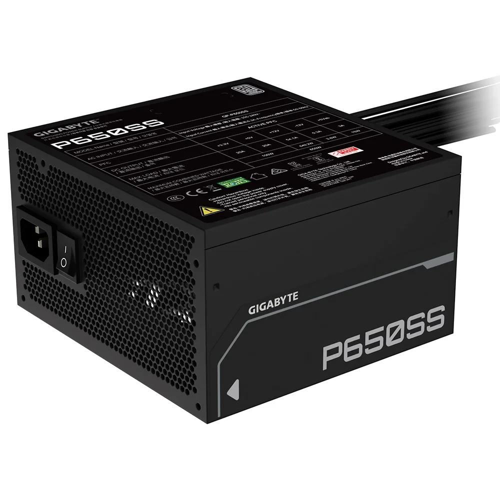 Imagem 3 de 3 do produto Fonte De Alimentação Gigabyte Gp-p650ss 650w Atx / Não Modular / 80 Plus Silver