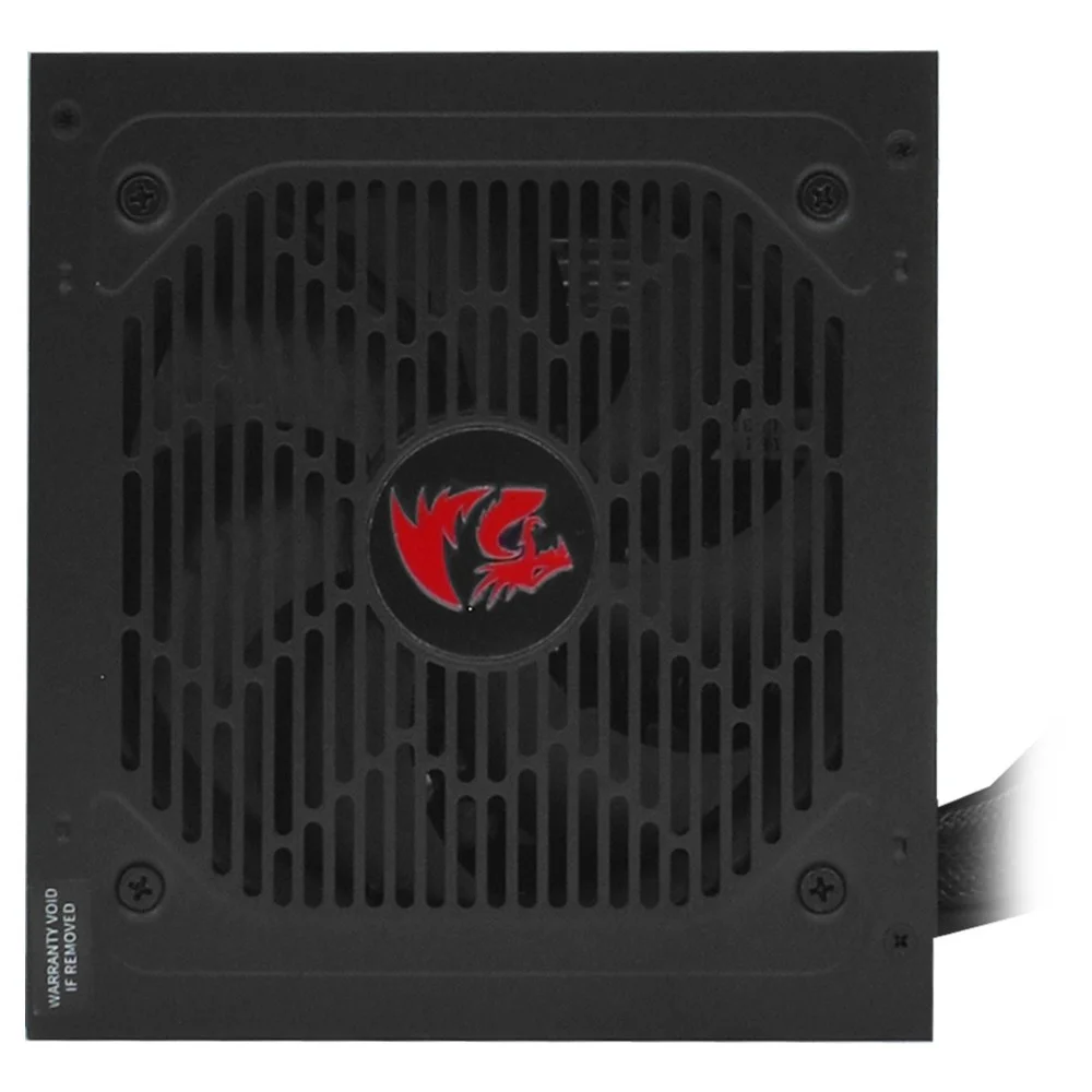 Fonte De Alimentação Redragon Charge Frc-650 650w Atx Não Modular 80 Plus Bronze Atx V2.54 Silenciosa Preto