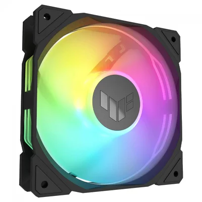Cooler Para Gabinete Asus Tuf Gaming Tr120 Reverse Blade, ARGB, 120mm, Pwm, Preto, 90da00d0-b00000