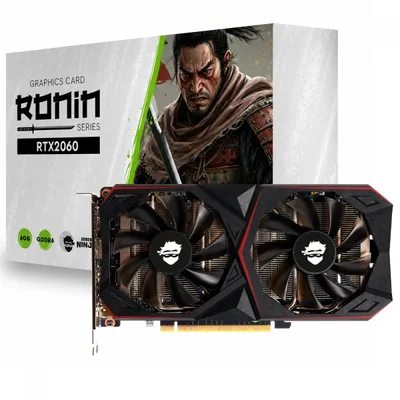 Placa De Vídeo Gamer Ninja Nvidia Geforce RTX 2060 Ronin, 6gb, Gddr6, Ray Tracing, Gn-pv-nvRTX20606d6