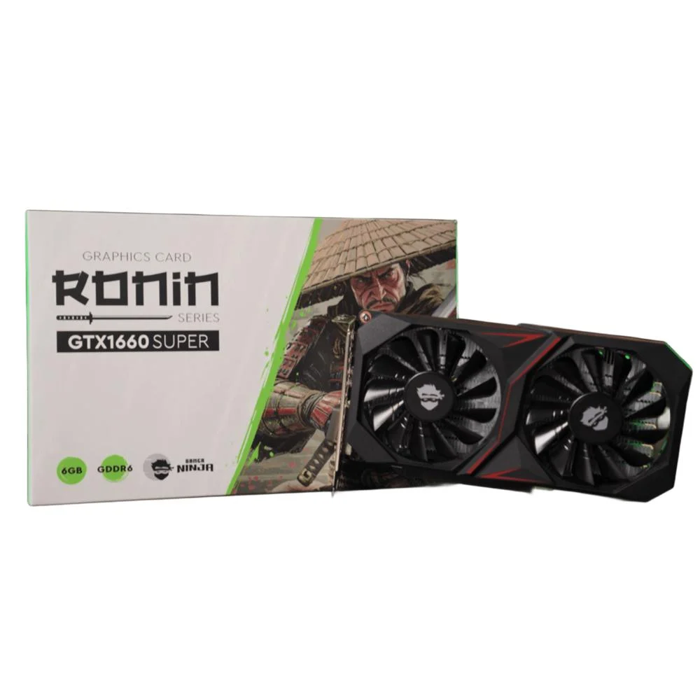 Imagem 3 de 3 do produto Placa De Vídeo Gamer Ninja Nvidia Geforce Gtx 1660 Super Ronin, 6gb, Gddr6, 192bit, Gn-pv-nvgtx1660s6d6