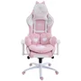 Cadeira Gamer Ninja Mewmew Pro Edition, Reclinável, 2d, Rosa E Branco, Gn-ch-mpr2dpwl