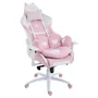 Cadeira Gamer Ninja Mewmew Pro Edition, Reclinável, 2d, Rosa E Branco, Gn-ch-mpr2dpwl