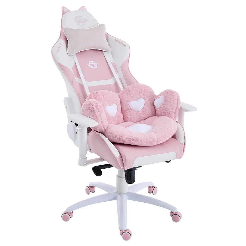 Cadeira Gamer Ninja Mewmew Pro Edition, Reclinável, 2d, Rosa E Branco, Gn-ch-mpr2dpwl Cadeira Gamer Ninja Mewmew Pro Edition, Reclinável, 2d, Rosa E Branco, Gn-ch-mpr2dpwl