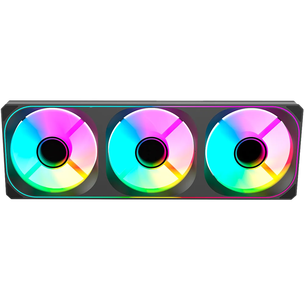 Imagem 2 de 5 do produto Fan Kalkan Strix Unibody 360mm ARGB Pwm Preto