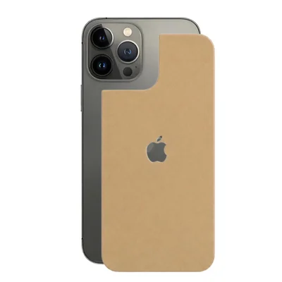 Película Para Iphone 13 Pro Max - Traseira Efeito Couro Bege - Gshield