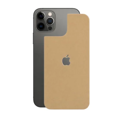 Película Para Iphone 12 Pro - Traseira Efeito Couro Bege - Gshield
