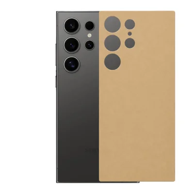 Película Para Galaxy S24 Ultra - Traseira Efeito Couro Bege - Gshield