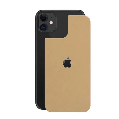 Película Para Iphone 11 - Traseira Efeito Couro Bege - Gshield