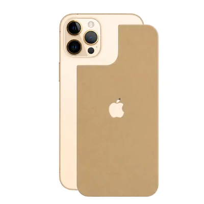 Película Para Iphone 12 Pro Max - Traseira Efeito Couro Bege - Gshield