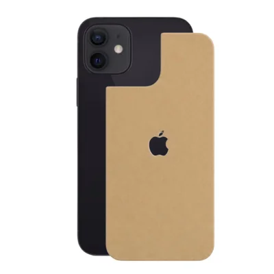 Película Para Iphone 12 Mini - Traseira Efeito Couro Bege - Gshield