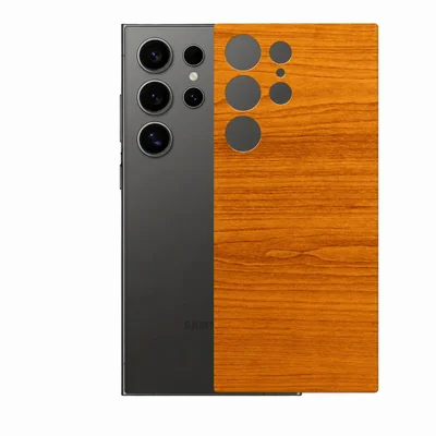 Película Para Galaxy S24 Ultra - Traseira Efeito Madeira Clara - Gshield