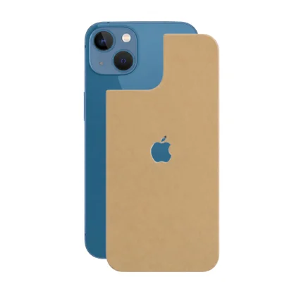 Película Para Iphone 13 - Traseira Efeito Couro Bege - Gshield
