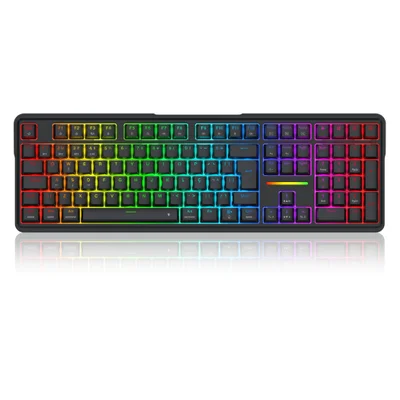 Teclado Mec Redragon Antonium Pro, RGB, Usb/wf/blt, Full-size, Sw Manbo, Black - K745RGB-pro (pt-manbo L)