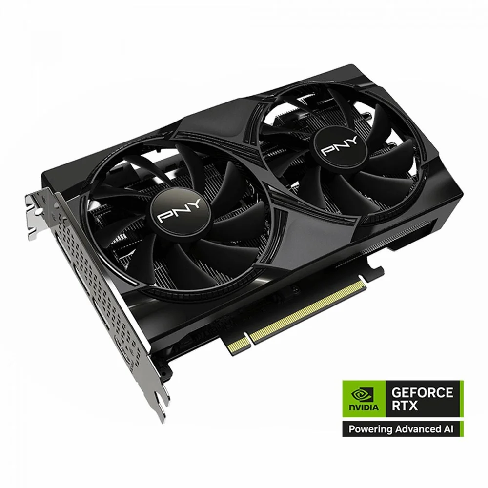 Placa De Vídeo Pny Nvidia Geforce RTX 5060 Dual Oc, 8GB, Gddr7, Dlss, Ray Tracing, Vcg50608dfxpb1-o Placa De Vídeo Pny Nvidia Geforce RTX 5060 Dual Oc, 8GB, Gddr7, Dlss, Ray Tracing, Vcg50608dfxpb1-o