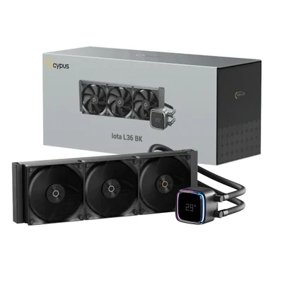 Water Cooler 360mm Ocypus Iota L36 Bk, ARGB, Display Temperatura, Black - Iota-l36-bk3anwnn00x-gl