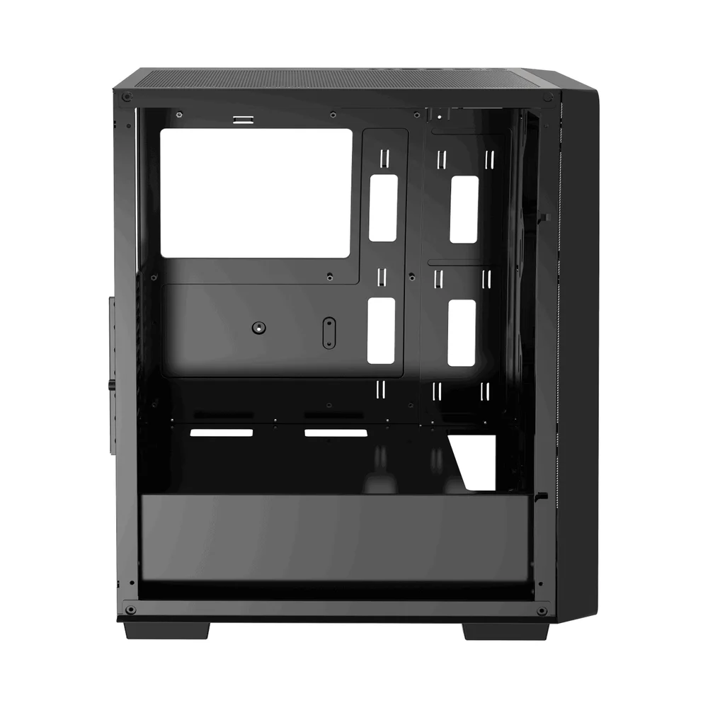 Imagem 4 de 5 do produto Gabinete Gamer Ocypus Gamma C60, Mid-tower, Vidro Temp, S/ Fans, Black - Gamma-c60-bkg000xx-gl