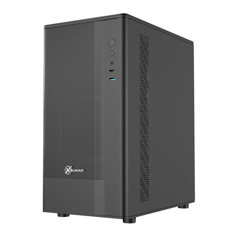 Imagem 2 de 5 do produto Gabinete Gamer Kalkan Avalon Pro V2, Mid-tower, Vidro Temp, S/ Fans, Black - Klk00074