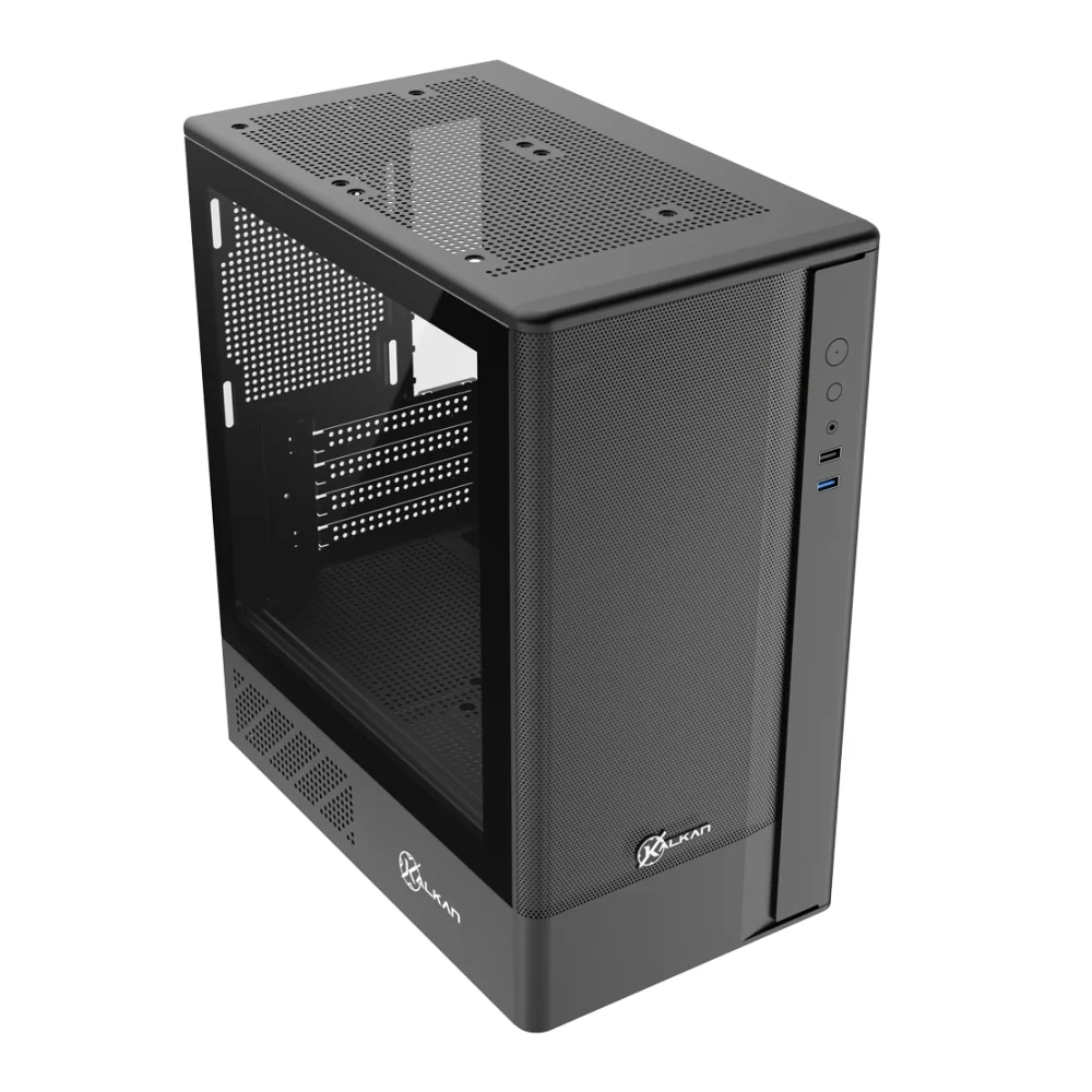 Imagem 5 de 5 do produto Gabinete Gamer Kalkan Avalon Pro V2, Mid-tower, Vidro Temp, S/ Fans, Black - Klk00074