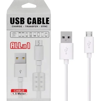Cabo Carregador Usb All In 1 V8 Micro Usb 1.5 Metros Cb-136