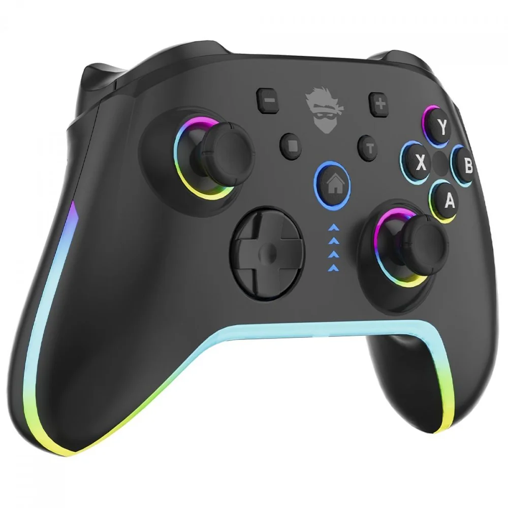 Imagem 4 de 4 do produto Controle Gamer Ninja Sword V2, RGB, Bluetooth, PC, Android, Ios, Switch, Preto, Gn-ct-swbynwv2