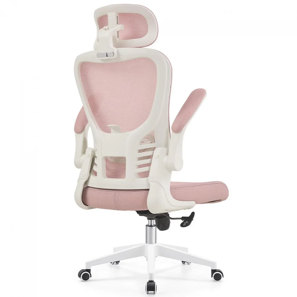 Imagem 4 de 5 do produto Cadeira De Escritório Dr. Office Handy V2, Mesh, Rosa E Branca, Dr-ch-hv2r1pbf