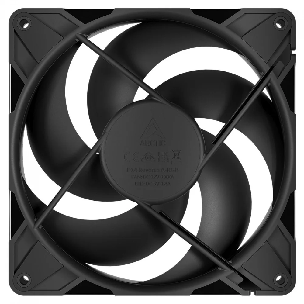 Imagem 2 de 5 do produto Kit Fan Com 3 Unidades Arctic Cooling P14 Pro Reverse, 140mm, Pwm, Preto, Acfan00330a