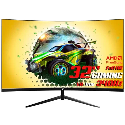 Monitor Gamer Superframe Ultra, 32 Pol, Curvo, Full Hd, 1ms, 240hz, Va, Hdr, Freesync/g-sync, HDMI/dp, Sf-mn-ult32fsvce1b