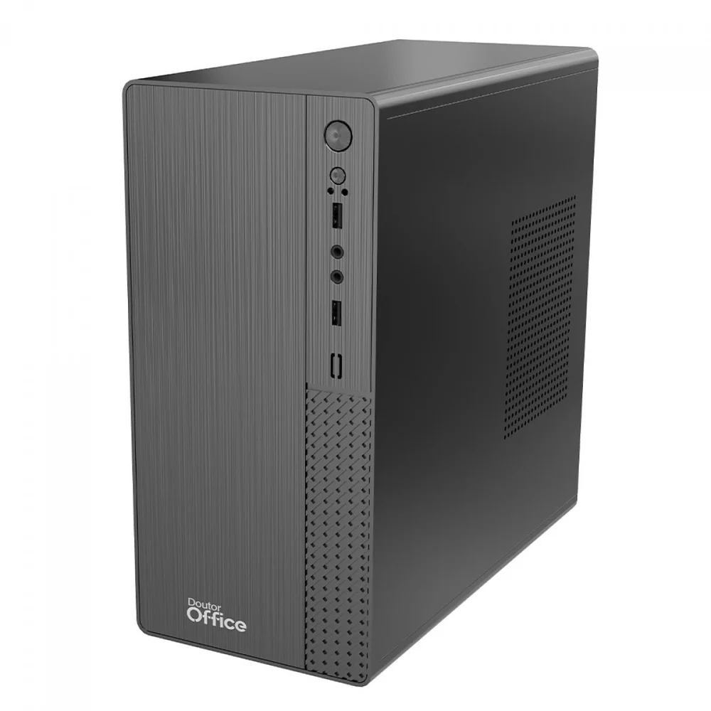 Imagem 3 de 5 do produto Gabinete Dr. Office D100f, Mini Tower, M-atx, Com Fonte 200w, Sem Fans, Preto, Do-cs-itbsfwp