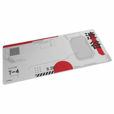 Mouse Pad Gamer Trust Japan White 900x400x3mm Antiderrapante