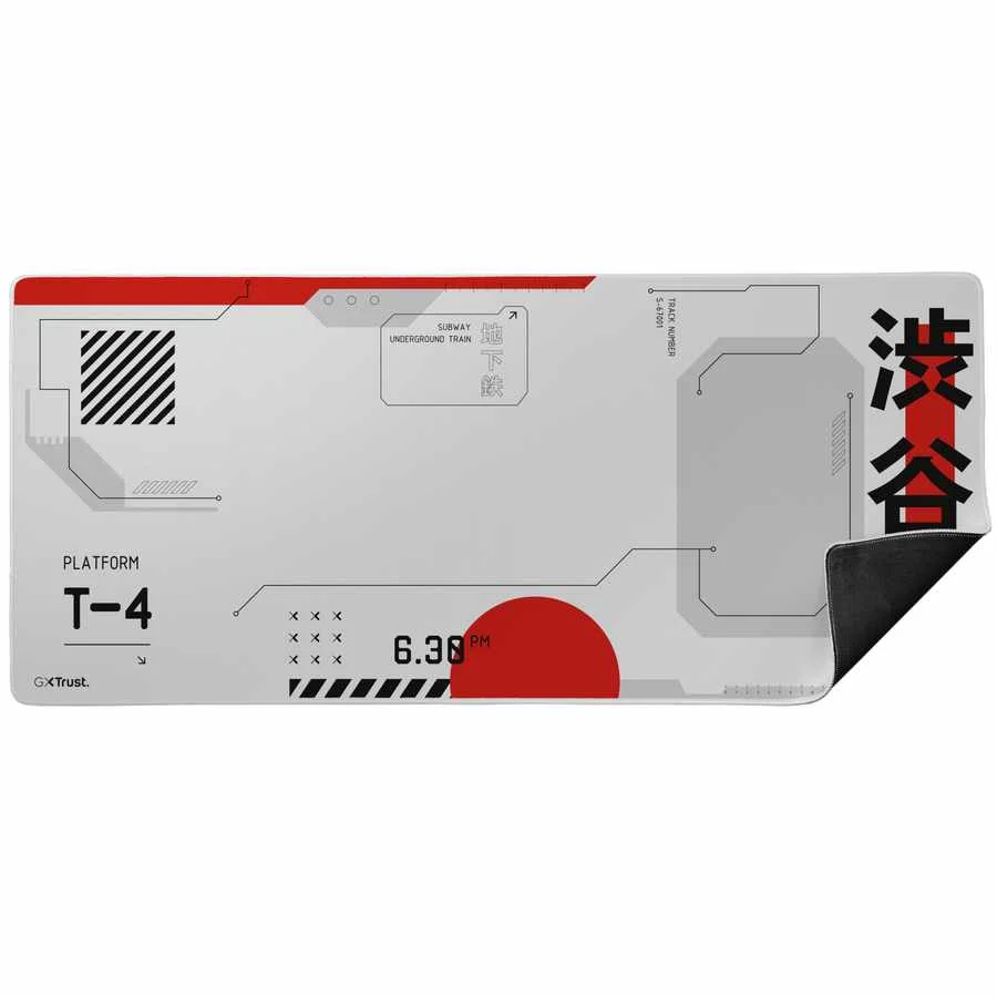 Imagem 3 de 5 do produto Mouse Pad Gamer Trust Japan White 900x400x3mm Antiderrapante