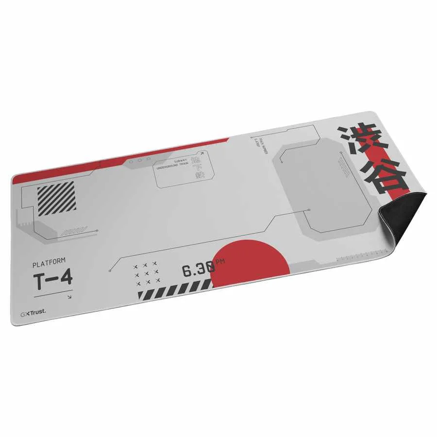 Imagem 4 de 5 do produto Mouse Pad Gamer Trust Japan White 900x400x3mm Antiderrapante