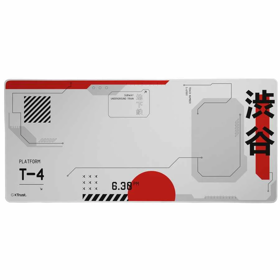 Imagem 5 de 5 do produto Mouse Pad Gamer Trust Japan White 900x400x3mm Antiderrapante