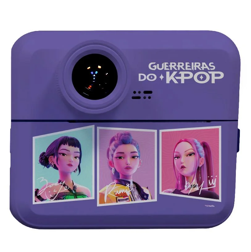 Imagem 4 de 5 do produto Câmera Digital Infantil Com Impressão Guerreiras Do K-pop