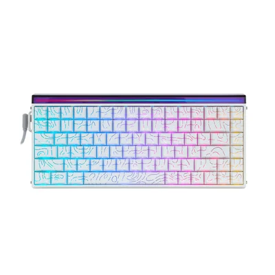 Teclado Mecânico Aula Hero 84 He Black King Com Hot Swap RGB