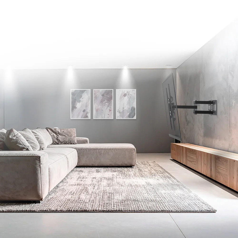 Imagem 5 de 5 do produto Suporte Articulado De Parede Para Tv 32 A 86 Pol Vesa 600x400 Até 45kg Preto Elg A02v6wp